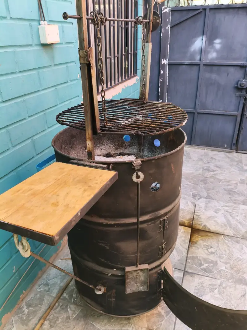 Parrilla y Horno de Tambor 2 en 1 con Ladrillo - 2