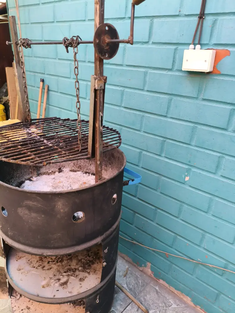 Parrilla y Horno de Tambor 2 en 1 con Ladrillo - 3