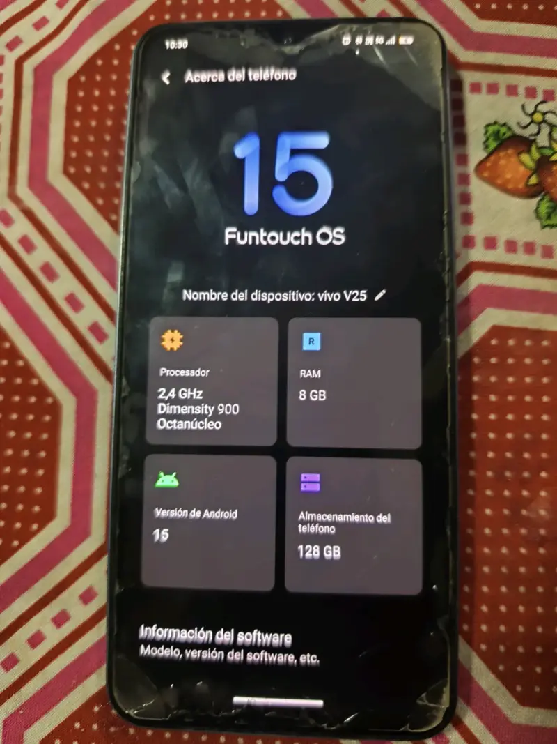 Smartphone Vivo V25 con 128GB y 8GB RAM - 2