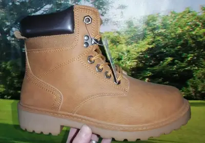 Botas de cuero marrón para hombre 44 - miniatura 1