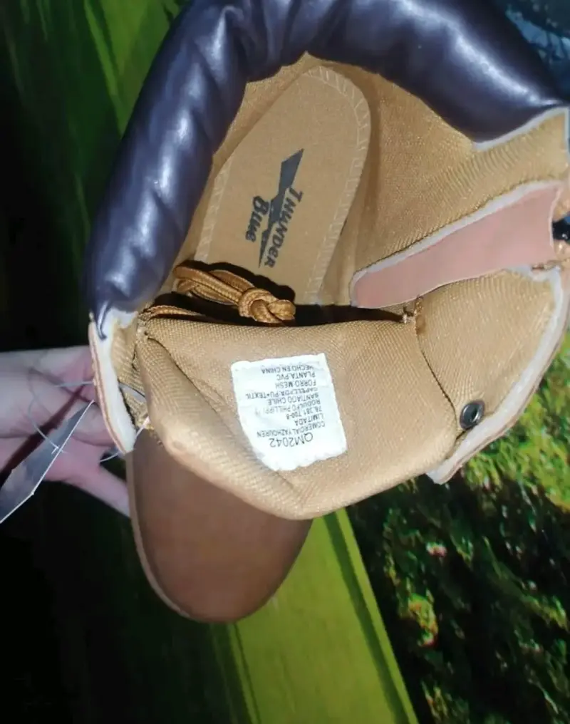 Botas de cuero marrón para hombre 44 - 2