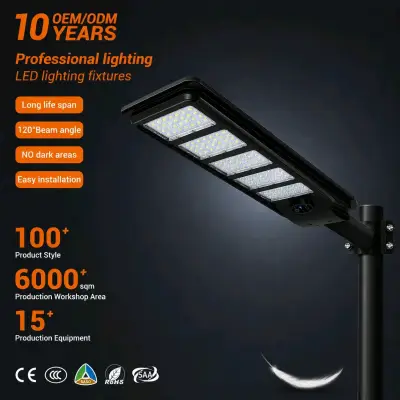 ☀️ Lámpara Solar LED 500W – Alumbrado Exterior - miniatura 1