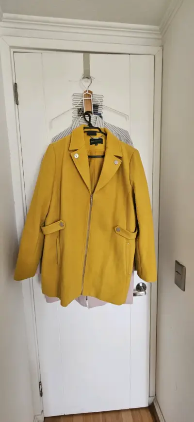 Abrigo amarillo mujer MG Griffe con cierre - miniatura 1