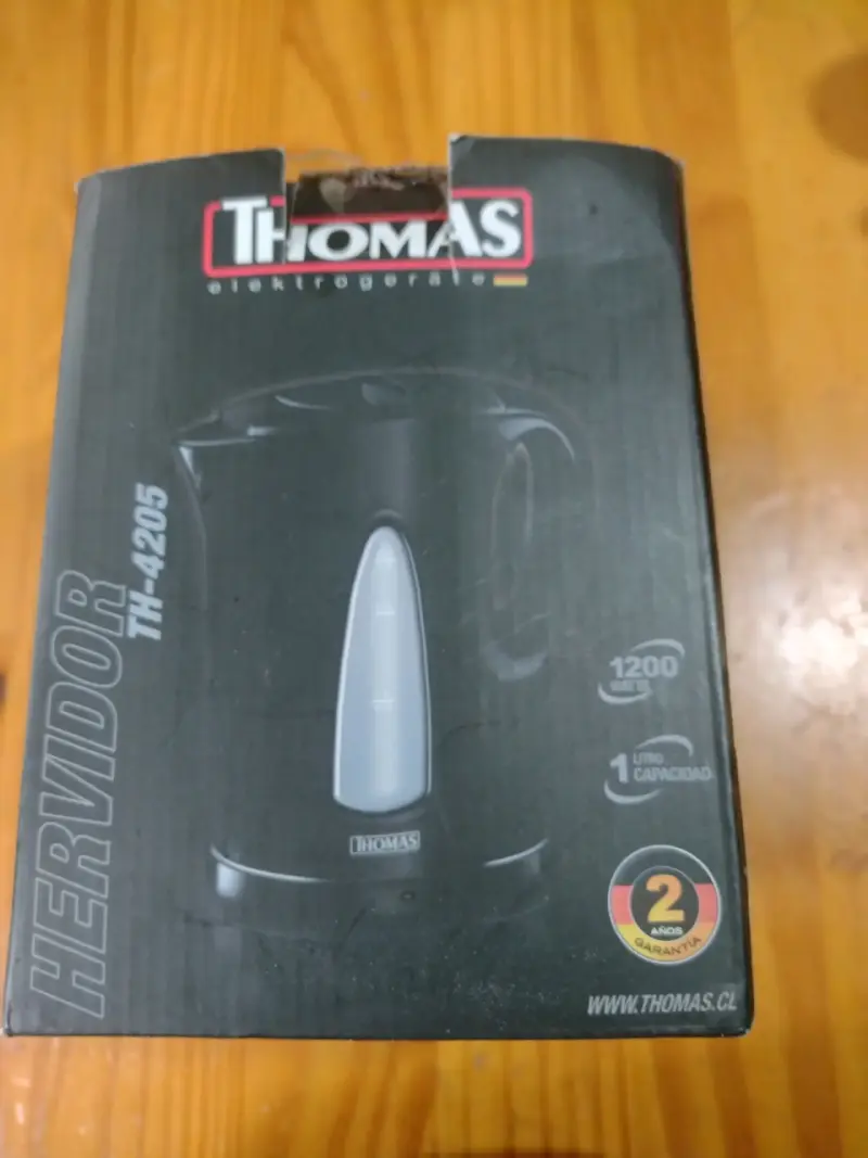 Hervidor eléctrico Thomas 1 litro negro - 5