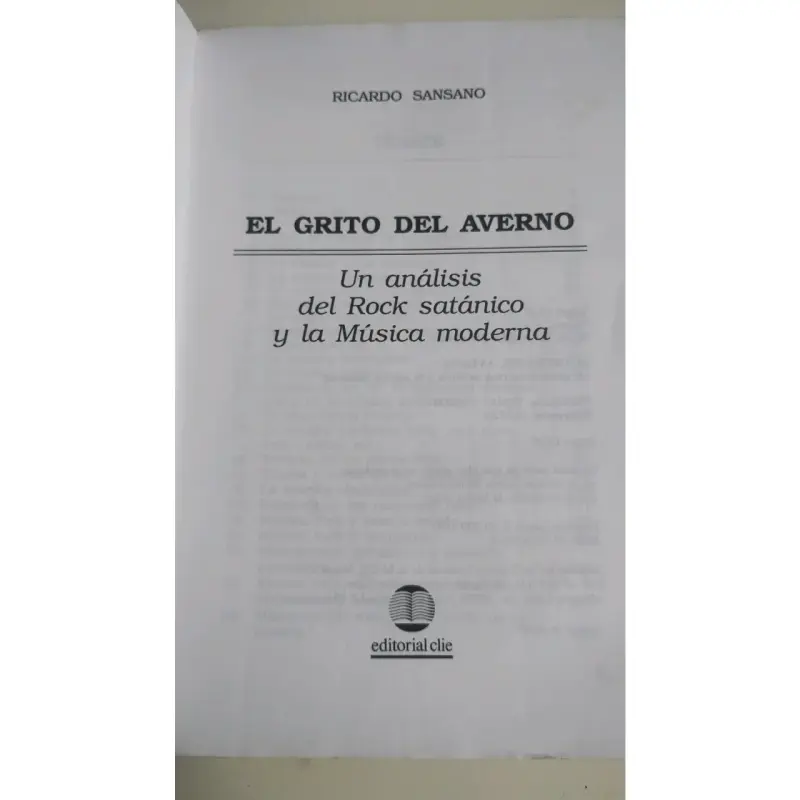 Libro 'El Grito del Averno' de Ricardo Sansano - 2