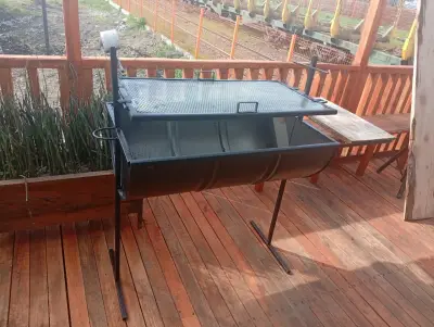Parrilla de tambor con mesa lateral - miniatura 1