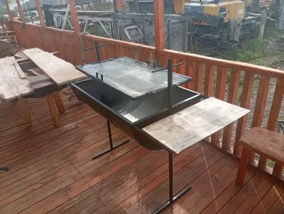 Parrilla de tambor con mesa lateral - miniatura 2