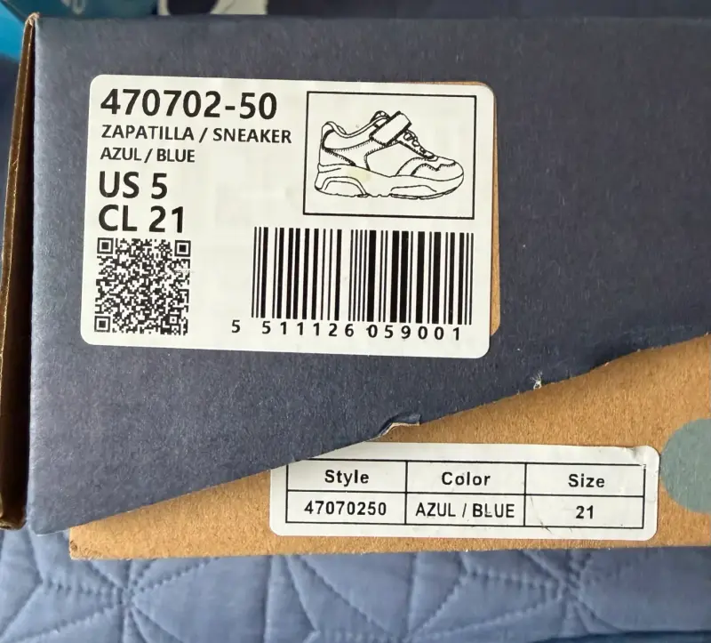 Zapatillas Colloky para niños azul talla 21 - 3