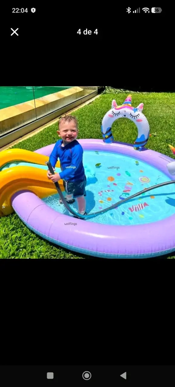 Piscina inflable infantil unicornio SunClub - 4