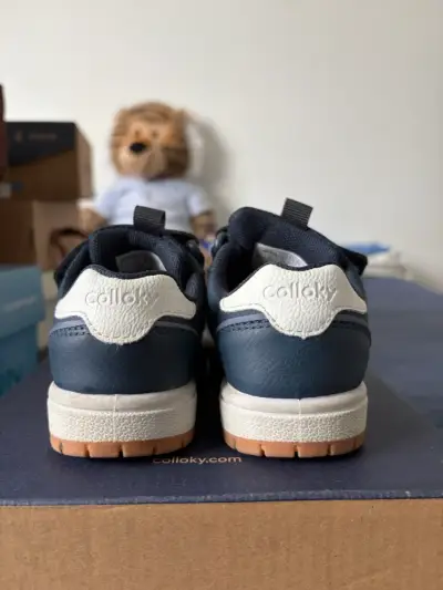 Zapatillas para niños Colloky azul con velcro - miniatura 3