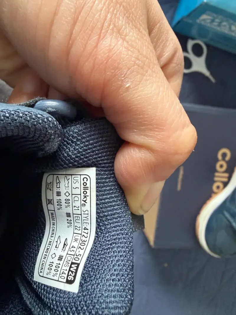 Zapatillas para niños Colloky azul con velcro - 5