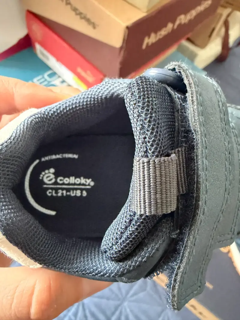 Zapatillas para niños Colloky azul con velcro - 6
