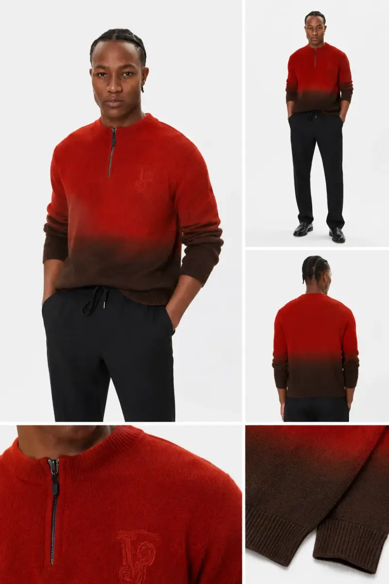 Suéter Versace Jeans ocre degradado para hombre - 2