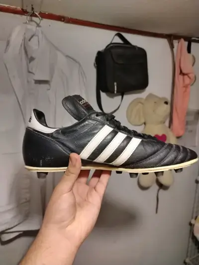 Botines de fútbol Adidas Copa Mundial negros - miniatura 1