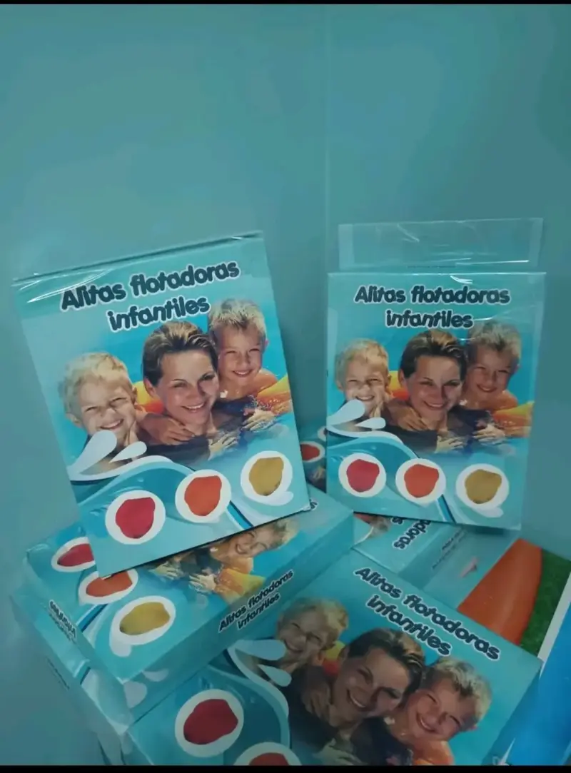 Alitas Flotadoras Infantiles Naranjas - 1