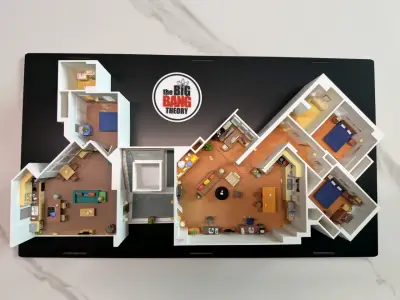 Maqueta de apartamento The Big Bang Theory para co - miniatura 1