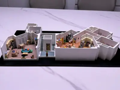 Maqueta de apartamento The Big Bang Theory para co - miniatura 2