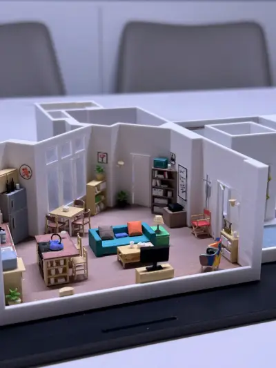 Maqueta de apartamento The Big Bang Theory para co - miniatura 4