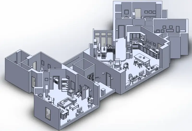 Maqueta de apartamento The Big Bang Theory para co - 6