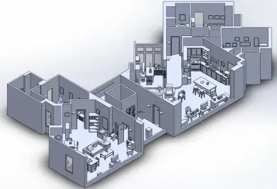 Maqueta de apartamento The Big Bang Theory para co - miniatura 6
