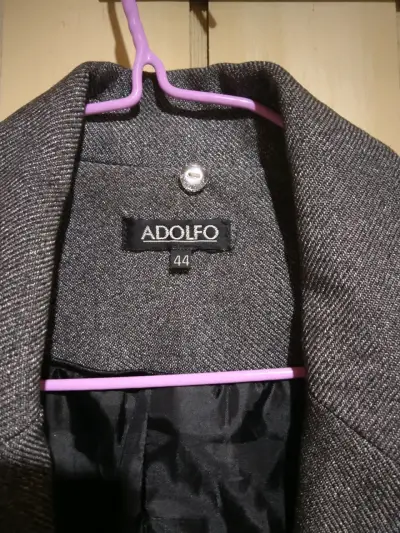 Blazer gris para mujer Adolfo talla 44 - miniatura 1