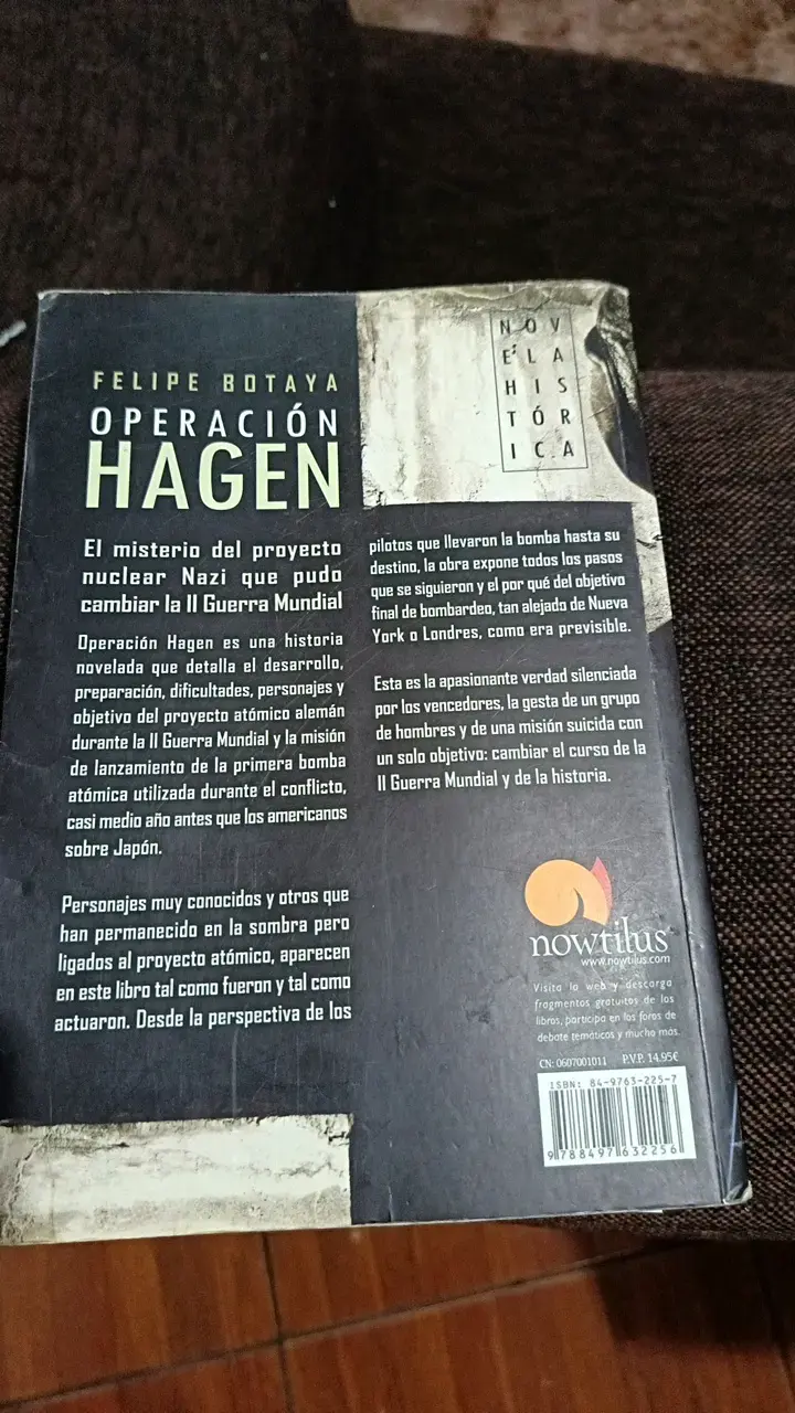 Libro Operación Hagen de Felipe Botaya - 2