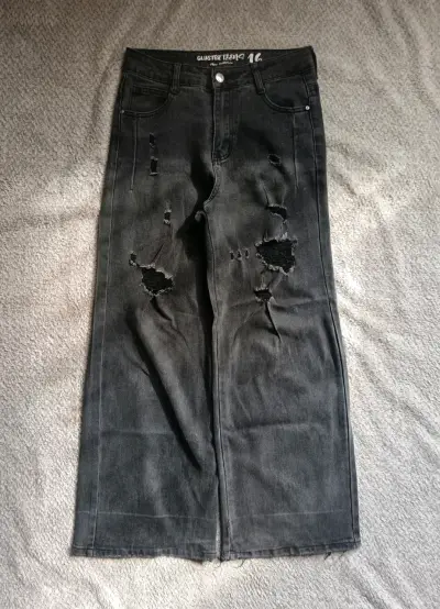 Jeans grises desgastados cluster teens - miniatura 1
