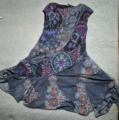 Vestido Desigual estampado floral bohemio - miniatura 5