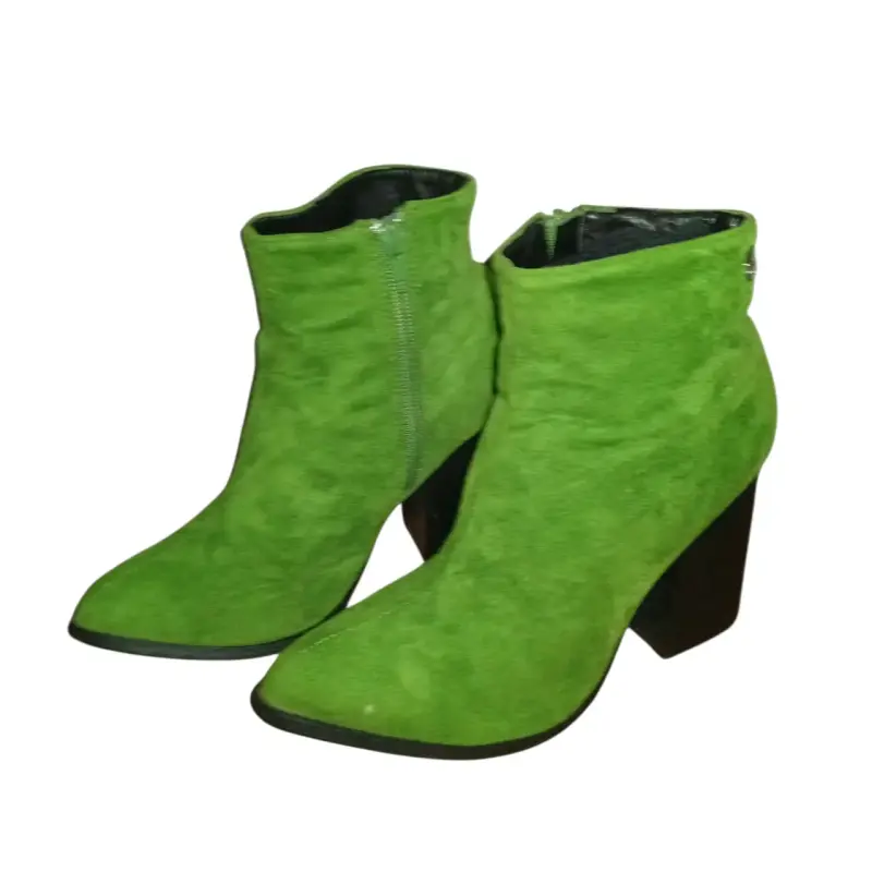 Botines verdes con tacón alto - 1
