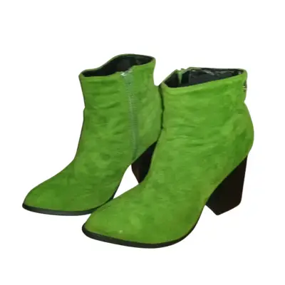 Botines verdes con tacón alto - miniatura 1