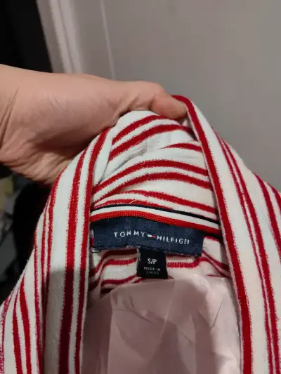 Polerón rayado Tommy Hilfiger rojo y blanco - miniatura 2