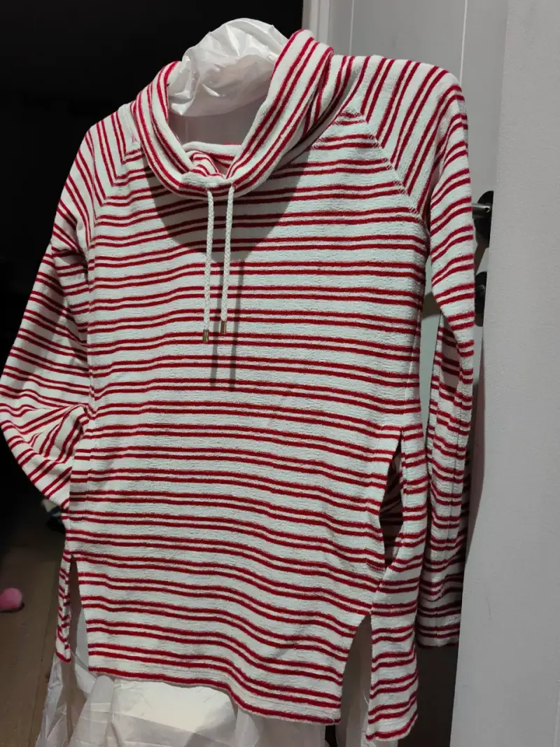Polerón rayado Tommy Hilfiger rojo y blanco - 3