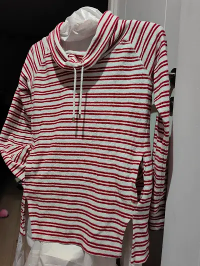 Polerón rayado Tommy Hilfiger rojo y blanco - miniatura 3