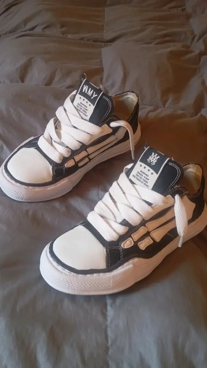 Zapatillas deportivas blancas y negras para hombre - 2