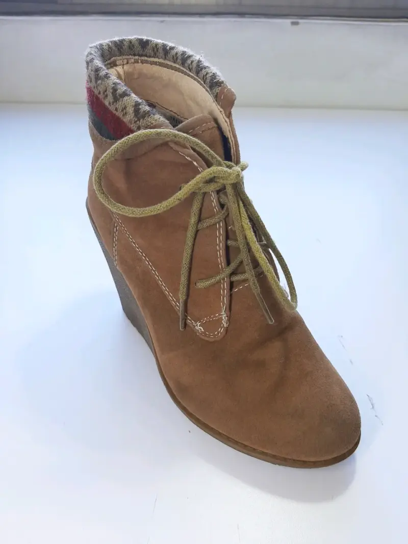 Botines marrón con plataforma - 1