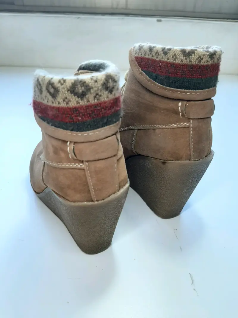 Botines marrón con plataforma - 4