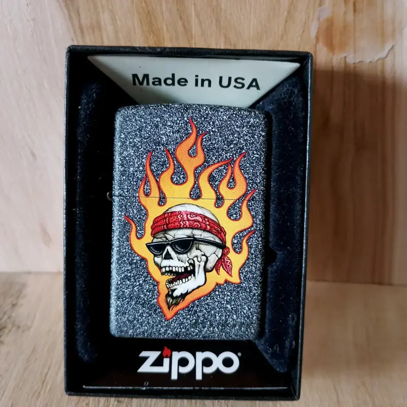 Zippo Rietveld Flaming Skull - 1
