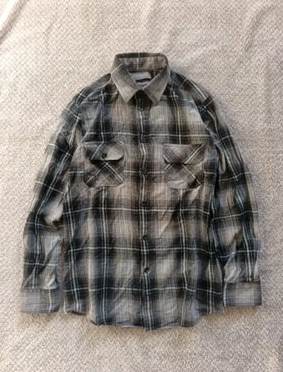 Camisa gris a cuadros Chisel - miniatura 1