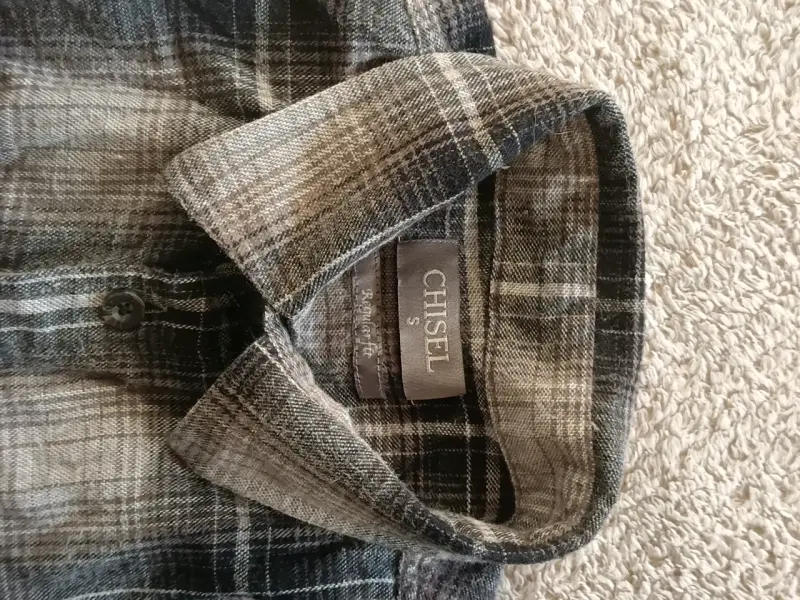 Camisa gris a cuadros Chisel - 2