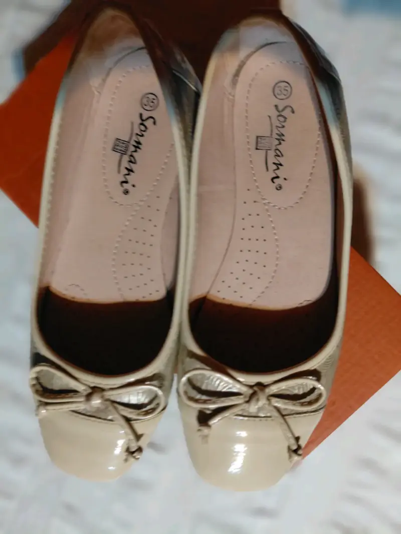Bailarinas beige con lazo Somari talla 35 - 1