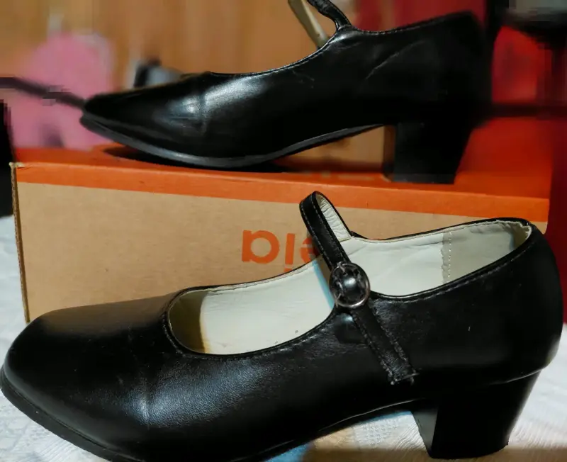 Zapatos negros con tacón nr.39 - 2