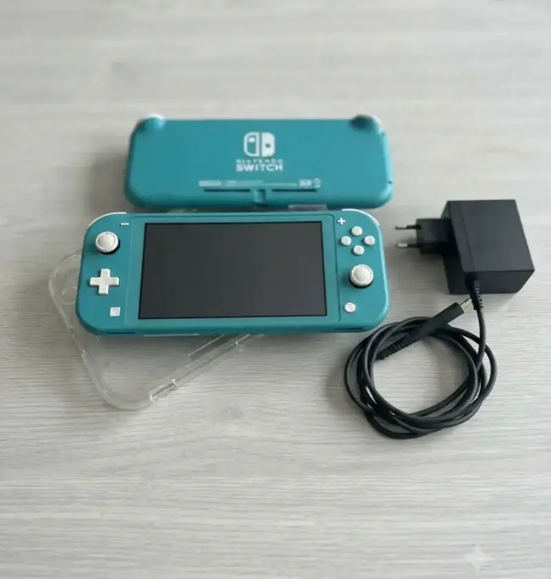 Nintendo Switch Lite turquesa con cargador - 1