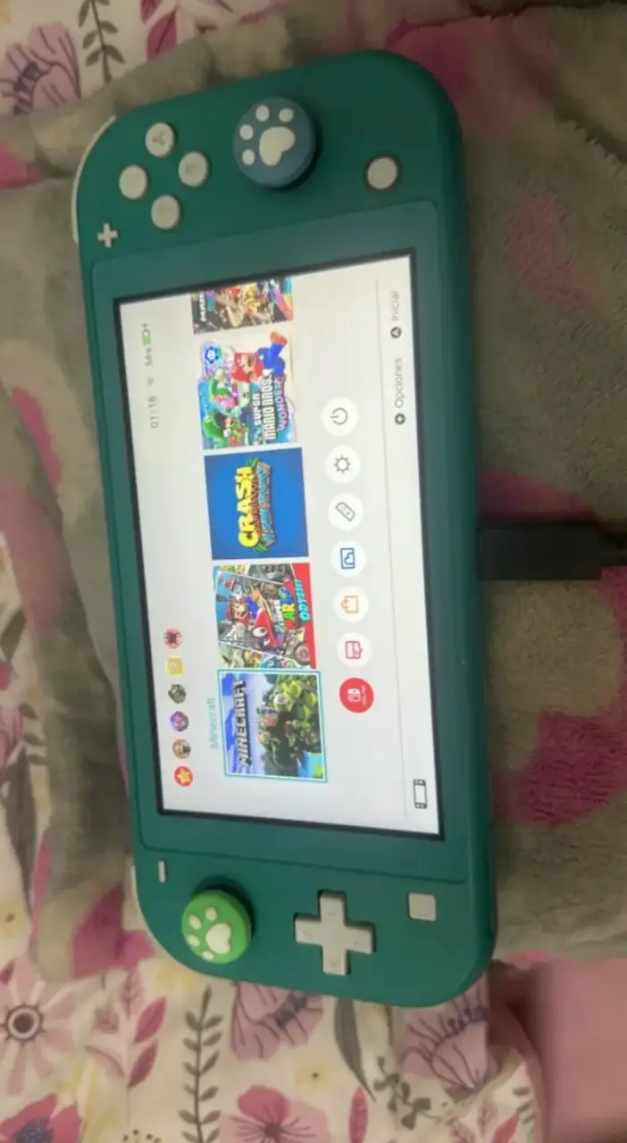 Nintendo Switch Lite turquesa con cargador - 2