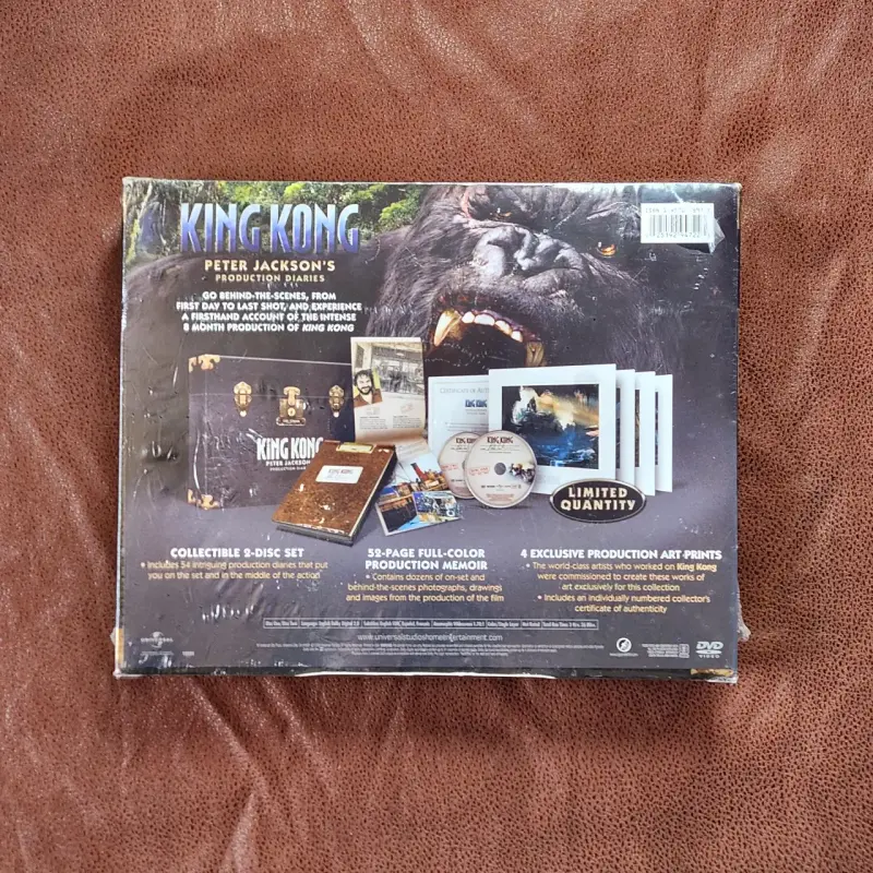 DVD portafolio coleccionista de King Kong 2005 - 2