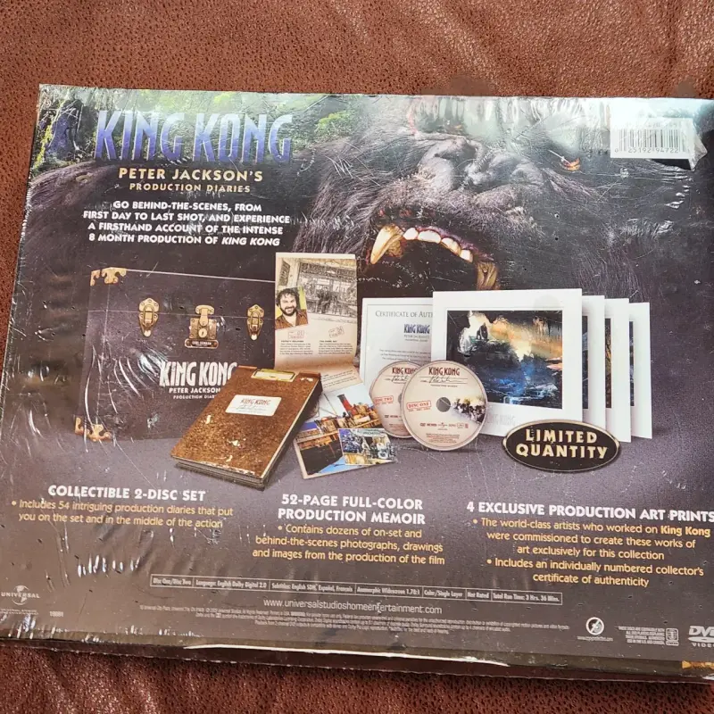 DVD portafolio coleccionista de King Kong 2005 - 3