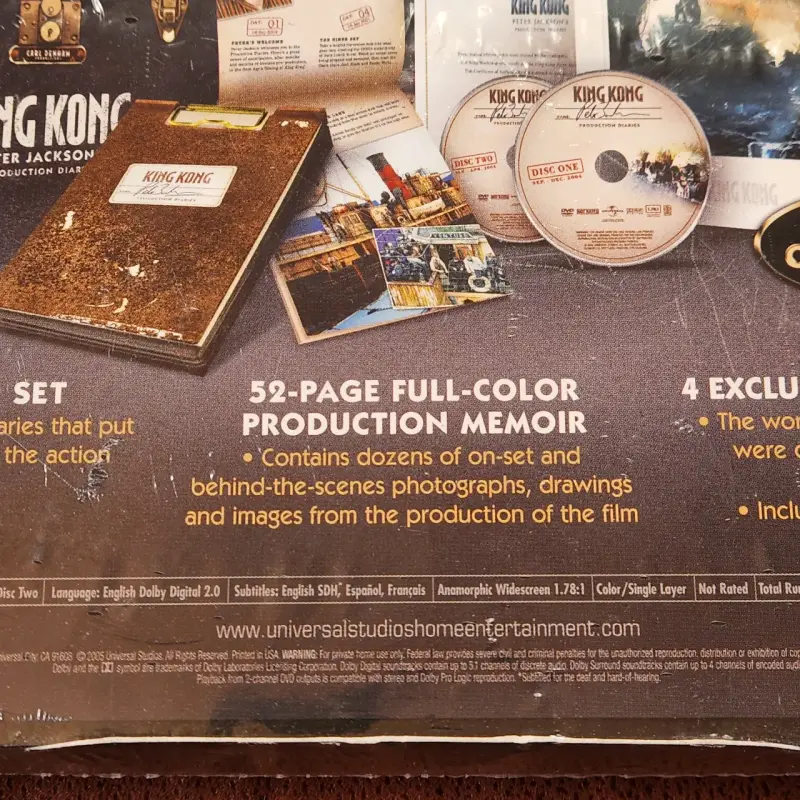 DVD portafolio coleccionista de King Kong 2005 - 5