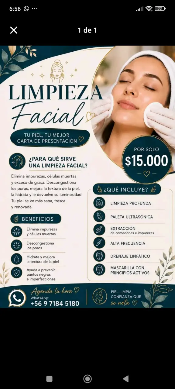 Limpieza facial profunda con mascarilla