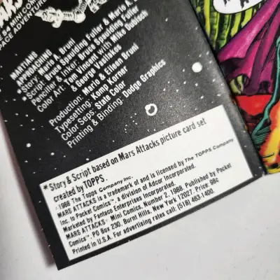 TOPPS, MINI COMIC MARS ATTACKS #2, 1988 🛸🔫🇺🇸 - miniatura 4