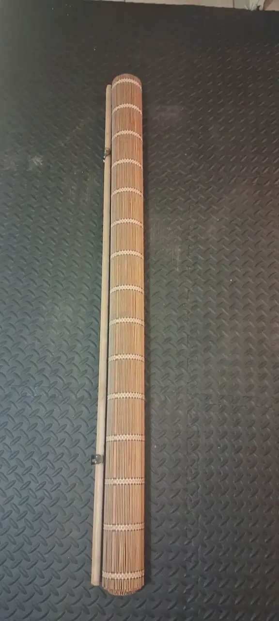Persiana enrollable de bambú natural 120×180 - 1