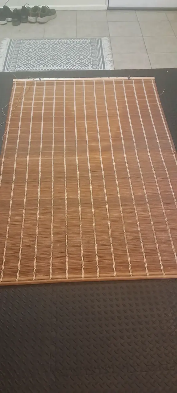 Persiana enrollable de bambú natural 120×180 - 2